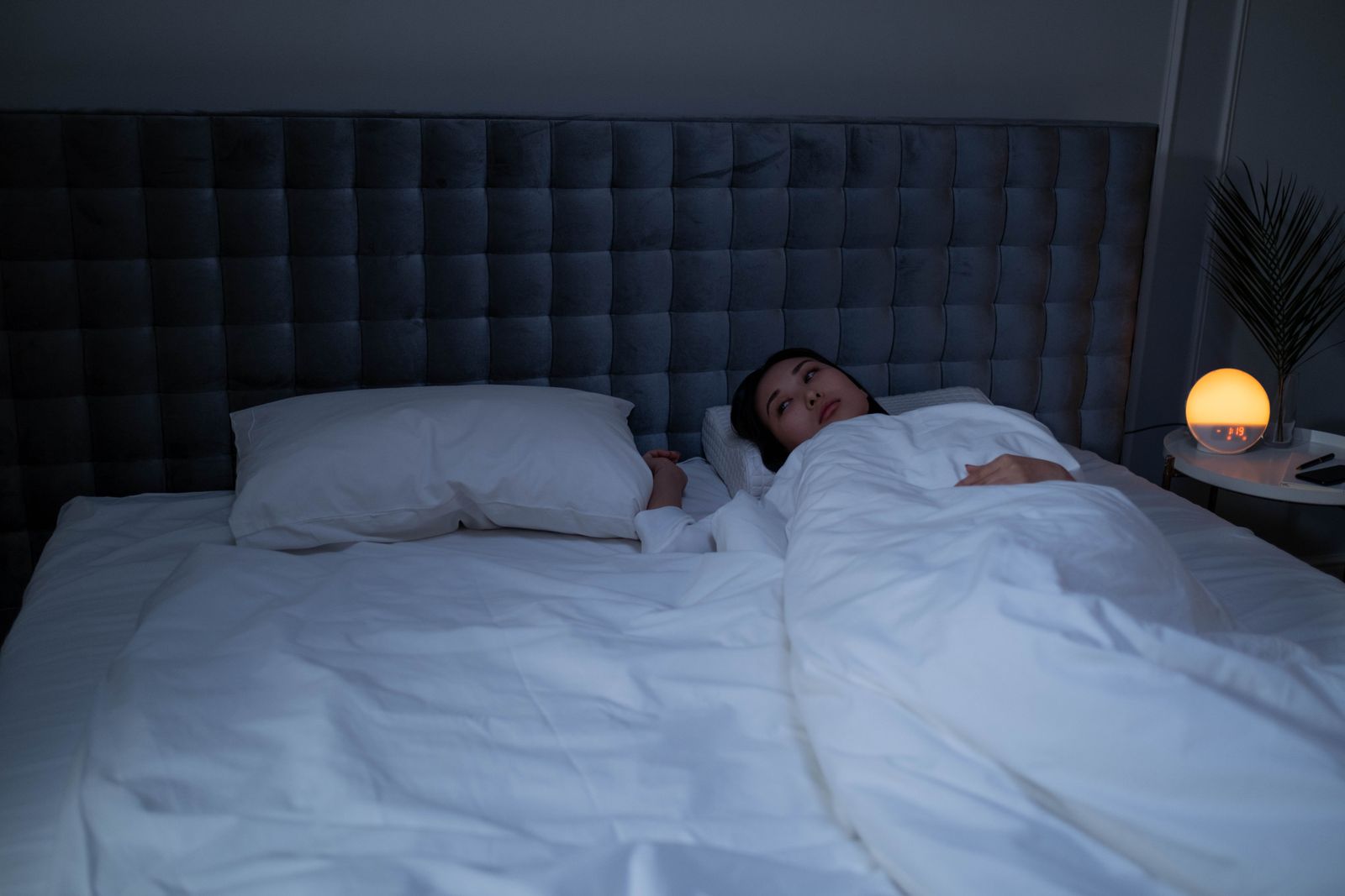Personne éveillée la nuit