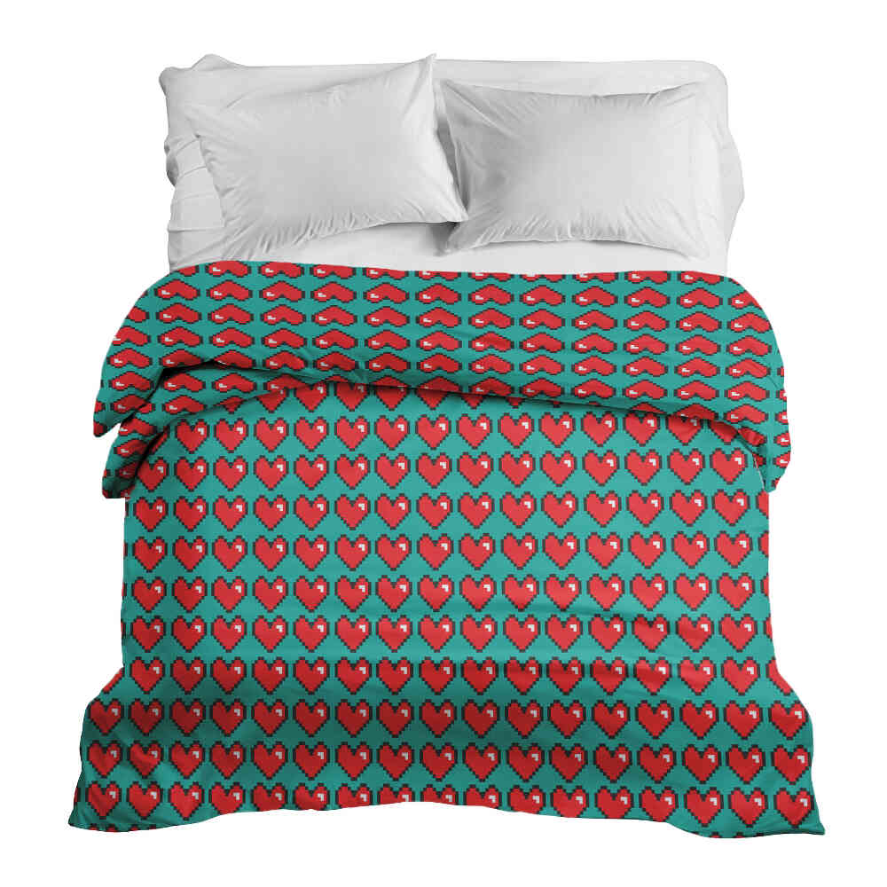 Housse à motifs pour couverture lestée, motif L amour du jeu