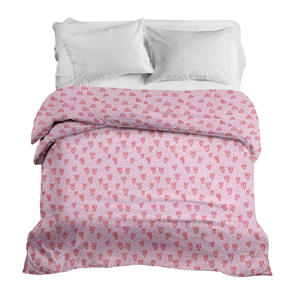 Housse à motifs pour couverture lestée, motif Rose 2