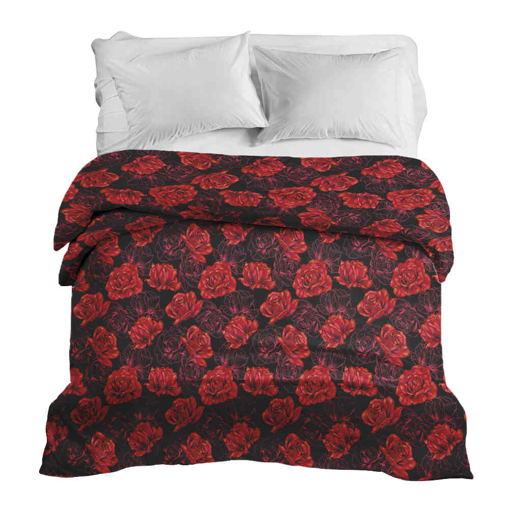 Housse à motifs pour couverture lestée, motif Rose 3