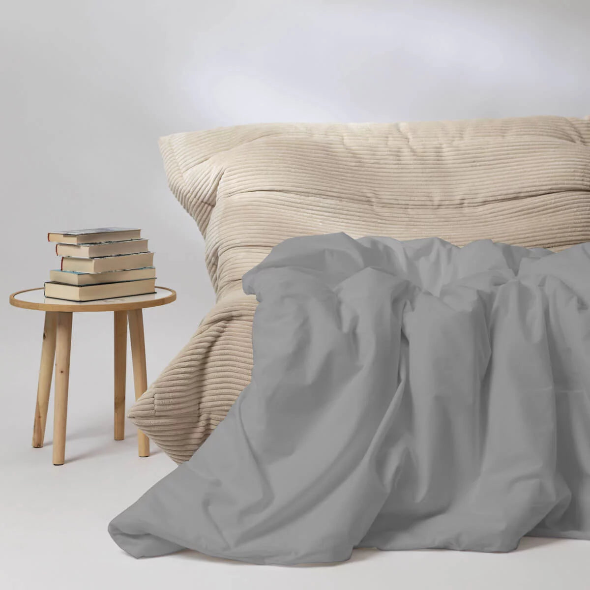Couverture lestée Gravity Basic, housse coton coloris gris