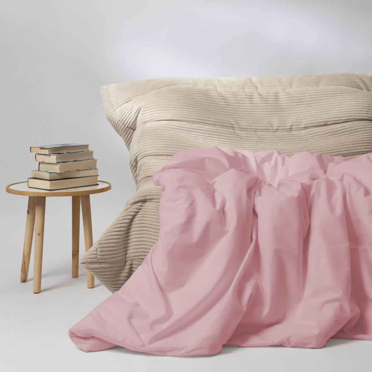 Couverture lestée Gravity Basic, housse coton coloris rose
