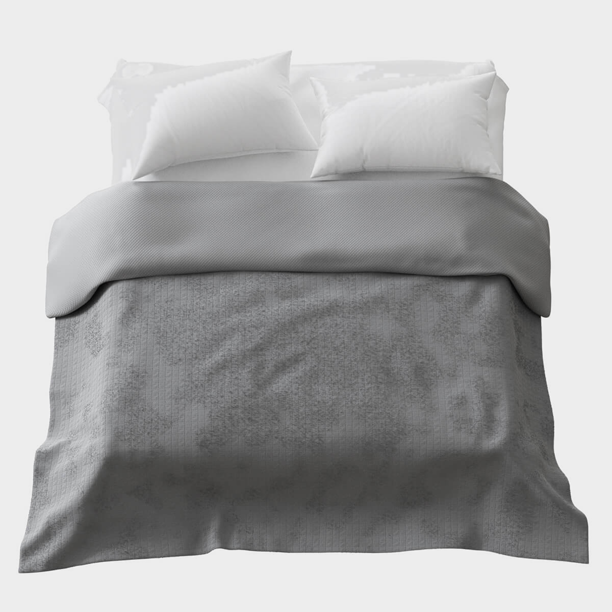 Housse toutes saisons pour couverture lestée, coloris gris