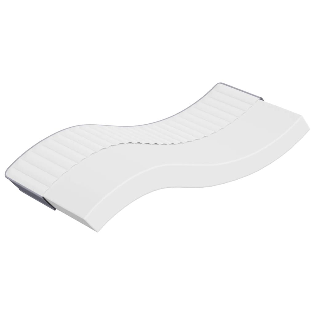 Matelas en mousse confort moyennement doux, coloris blanc et gris, épaisseur 24 cm, photo produit