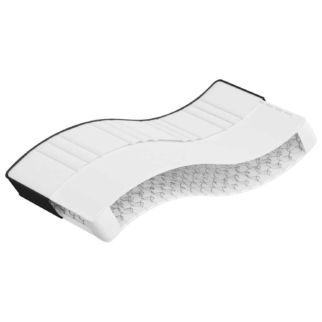 Matelas enfant à ressorts Bonnell #Modèle_Bonnell 18 cm, blanc, gris foncé et noir