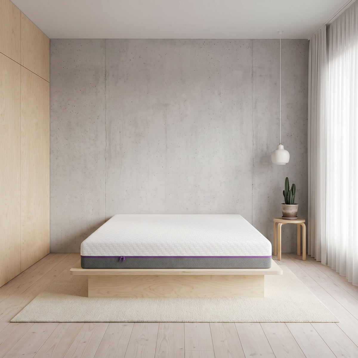 Matelas à mémoire de forme 16 cm, charbon et gel, chambre de jour