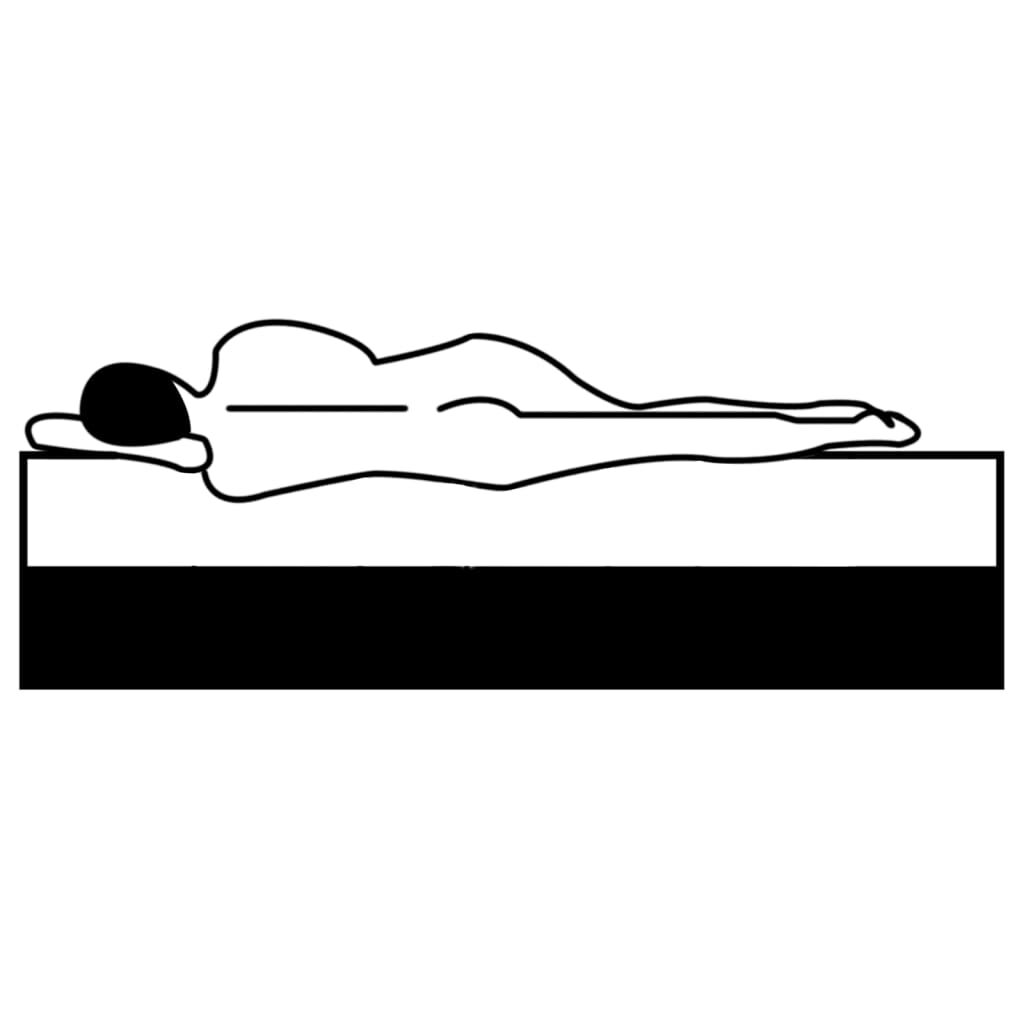Matelas en mousse d'une épaisseur de 20 cm présenté en photo produit