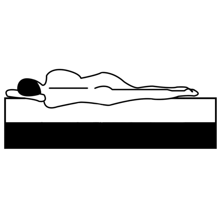 Matelas en mousse d'une épaisseur de 20 cm présenté en photo produit