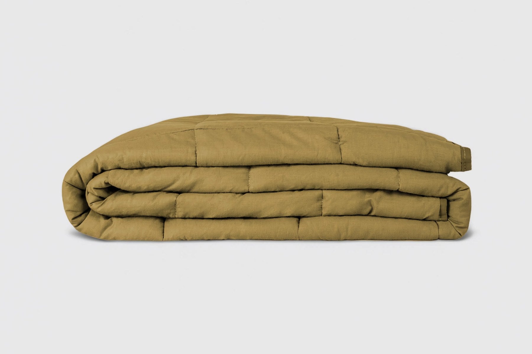 Couverture lestee en coton coloris khaki