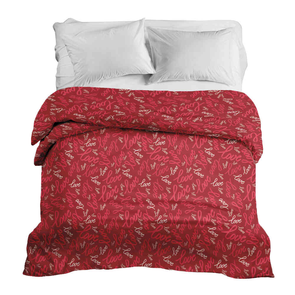 Housse à motifs pour couverture lestée, motif Aimer #Motif_Aimer