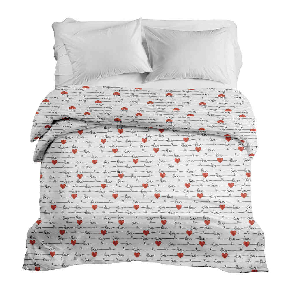 Housse à motifs pour couverture lestée, motif Écrivez