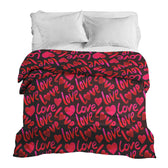 Housse à motifs pour couverture lestée, motif J aime le coeur #Motif_J aime le coeur