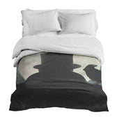 Housse à motifs pour couverture lestée, motif Homme avec un corbeau #Motif_Homme avec un corbeau