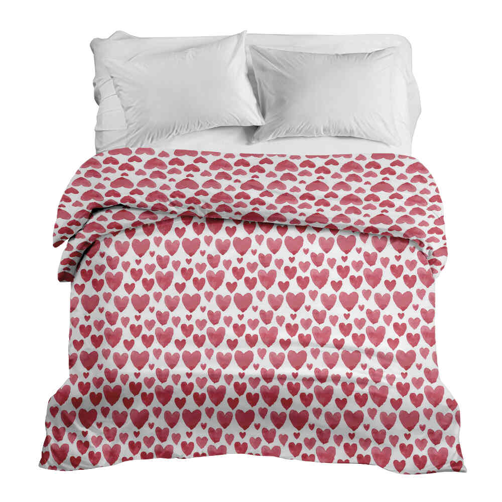 Housse à motifs pour couverture lestée, motif La Saint-Valentin