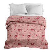 Housse à motifs pour couverture lestée, motif Lettre d amour #Motif_Lettre d amour
