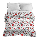 Housse à motifs pour couverture lestée, motif Cadenas d'amour #Motif_Cadenas d'amour