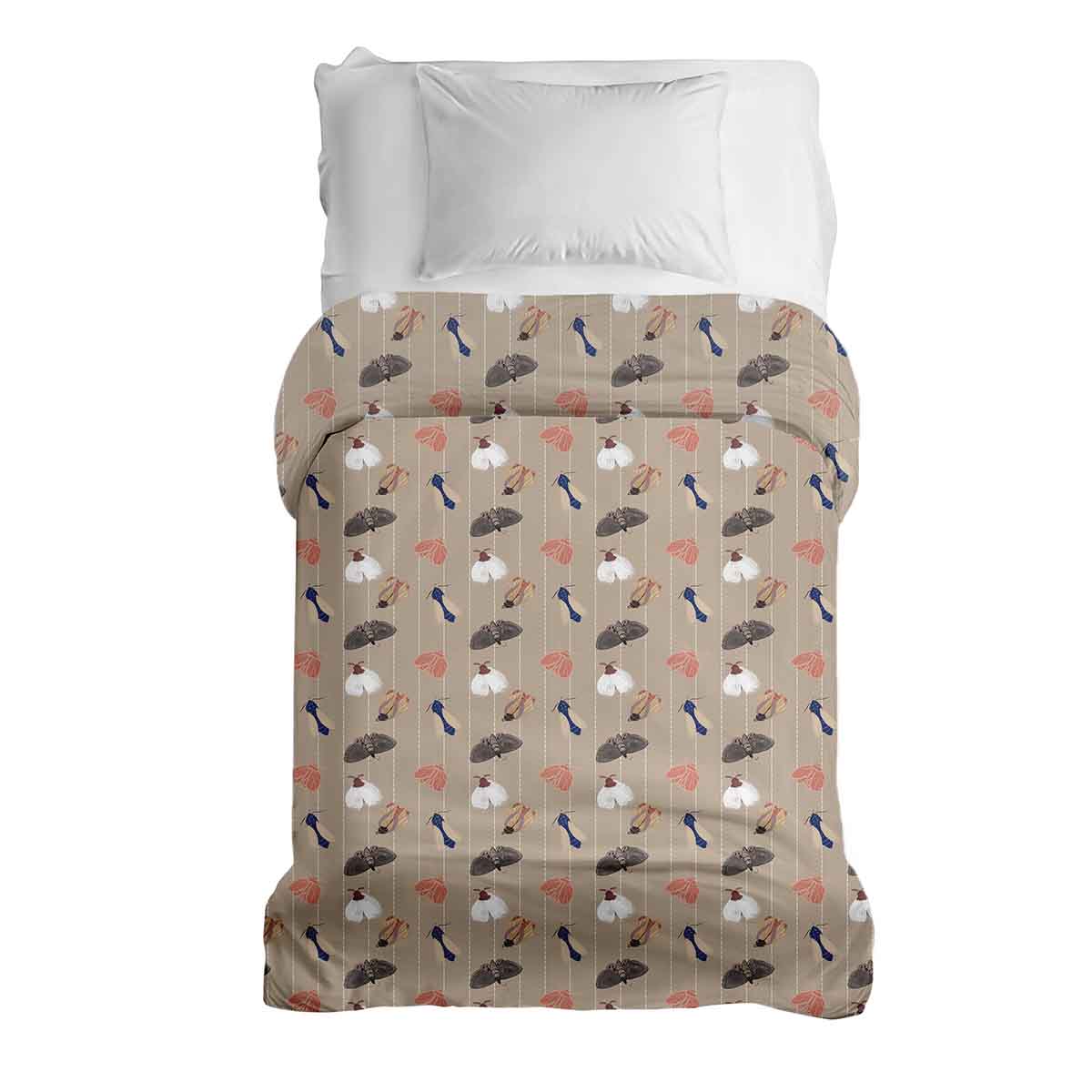 Housse à motifs pour couverture lestée enfant, imprimé Papillons de nuit