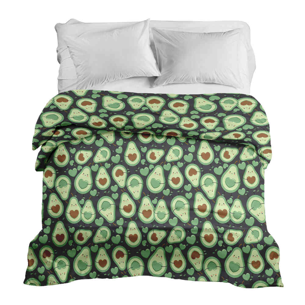 Housse à motifs pour couverture lestée, motif Avocat