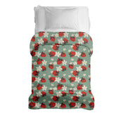 Housse à motifs pour couverture lestée enfant, imprimé Fraises #Motif_Fraises