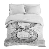 Housse à motifs pour couverture lestée, motif Serpent #Motif_Serpent