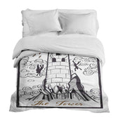 Housse à motifs pour couverture lestée, motif Tour #Motif_Tour