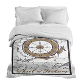 Housse à motifs pour couverture lestée, motif Roue de la fortune #Motif_Roue de la fortune