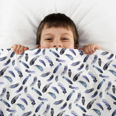 Couverture lestée Balance® Kids à motifs, coloris Plume #Couleur_Plume