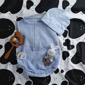 Housse à motifs pour couverture lestée enfant, imprimé Vachette, sur un lit d'enfant #Motif_Vachette
