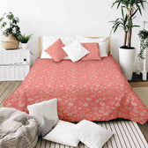 Housse à motifs pour couverture lestée, motif Esquisser, sur un lit #Motif_Esquisser
