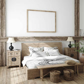 Housse à motifs pour couverture lestée, motif Serpent, sur un lit #Motif_Serpent