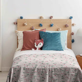 Housse à motifs pour couverture lestée enfant, imprimé Roses, dans une chambre d'enfant #Motif_Roses