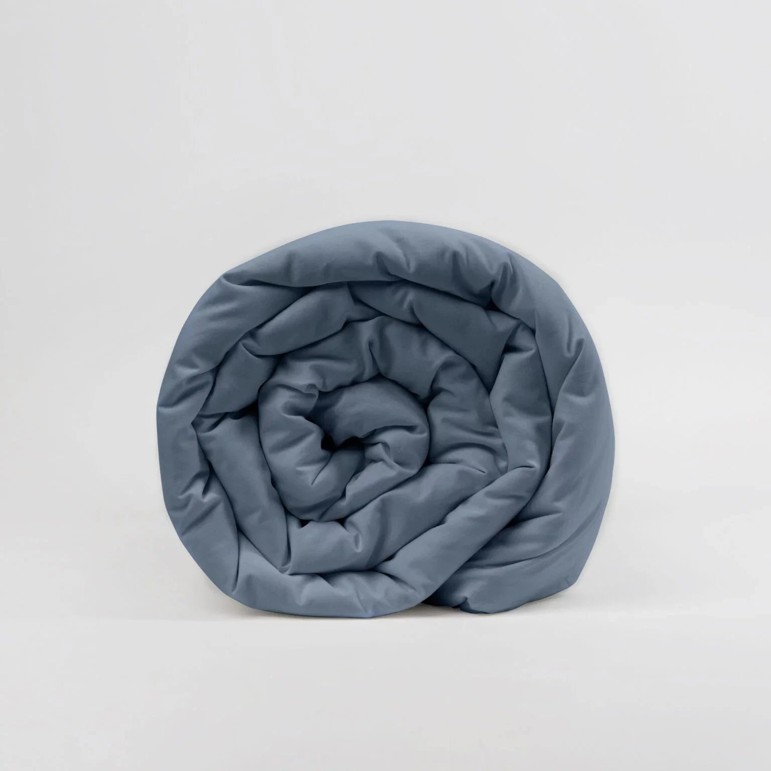 Couverture lestée Gravity Basic, housse coton coloris bleu acier