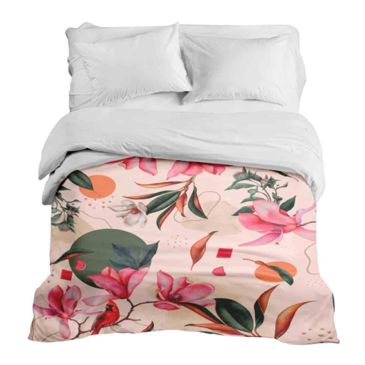 Housse à motifs pour couverture lestée, motif Magnolia