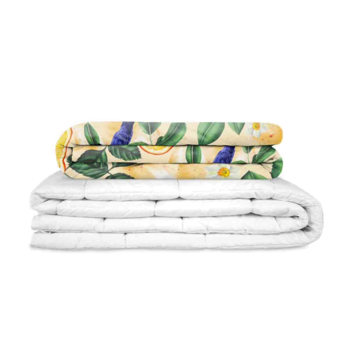 Couverture lestée Collection Floral, motif Orange