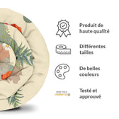 Couverture lestée Collection Floral, motif Coquelicots, vue en situation #Motif_Coquelicots