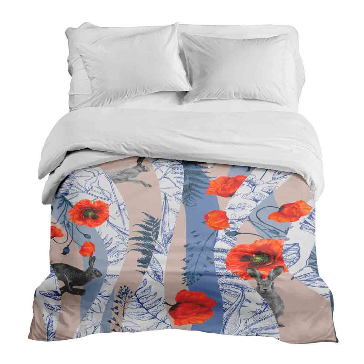Housse à motifs pour couverture lestée, motif Printemps