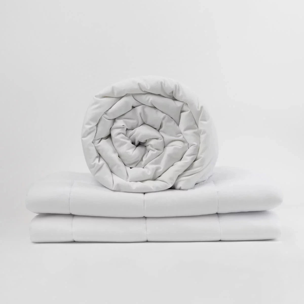 Couverture lestée Gravity Basic, housse coton coloris blanc
