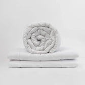 Couverture lestée Gravity Basic, housse coton coloris Blanc #Couleur_Blanc (Coton)