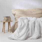 Couverture lestée Gravity Basic, housse coton coloris Blanc #Couleur_Blanc (Coton)