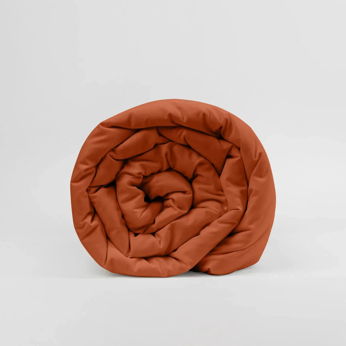 Couverture lestée Gravity Basic, housse coton coloris gingembre