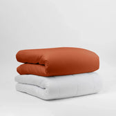 Pack Jour et Nuit Coton, couverture lestée coloris Gingembre #Couleur de la couverture_Gingembre (coton)