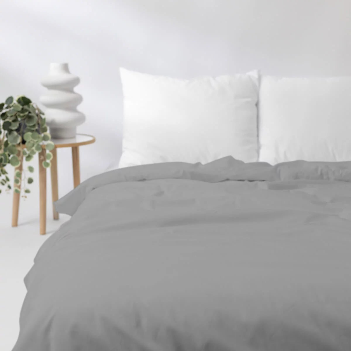 Couverture lestée Gravity Basic, housse coton coloris gris