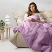 Couverture lestée Gravity Basic, housse coton coloris Lavande #Couleur_Lavande (coton)