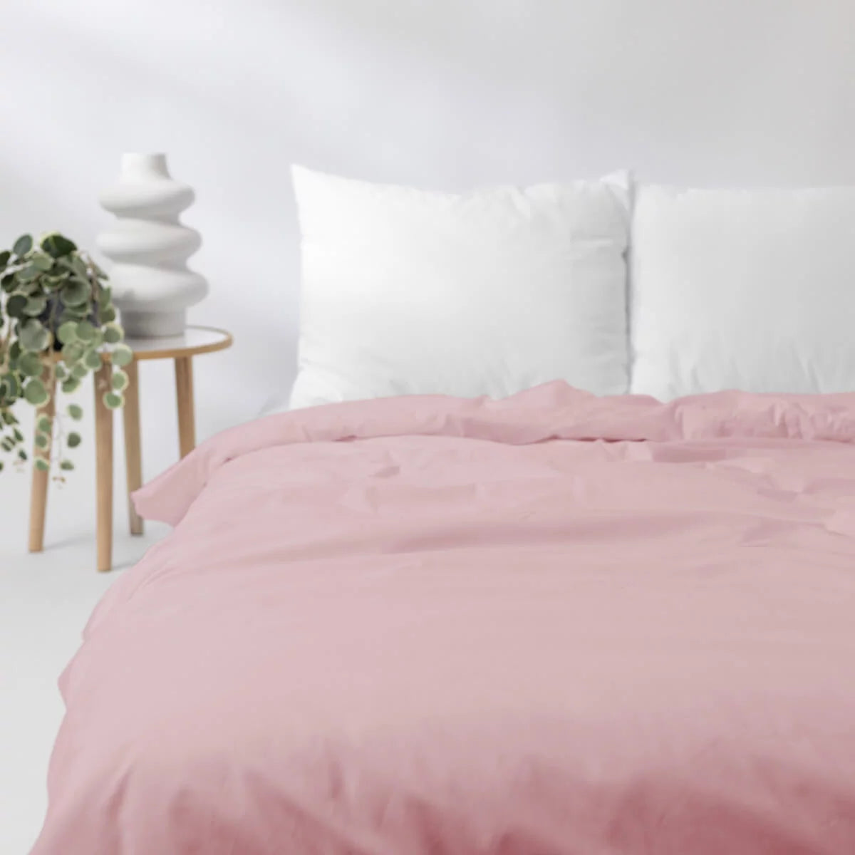 Couverture lestée Gravity Basic, housse coton coloris rose