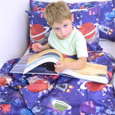 Couverture lestée Gravity® Kids à motifs, coloris Chats de l'espace, vue 12 #Couleur_Chats de l'espace (coton)