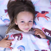 Couverture lestée Gravity® Kids à motifs, coloris Chevaux arc-en-ciel, vue 8 #Couleur_Chevaux arc-en-ciel (coton)