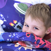 Couverture lestée Gravity® Kids à motifs, coloris Chats de l'espace, vue 5 #Couleur_Chats de l'espace (coton)