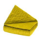 Housse à motifs pour couverture lestée, motif Fraîcheur de printemps, sur un lit #Motif_Fraîcheur de printemps