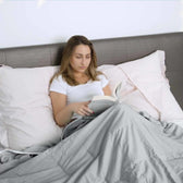 Couverture lestée Senso-Rex en coton, coloris Gris uni #Couleur_Gris uni