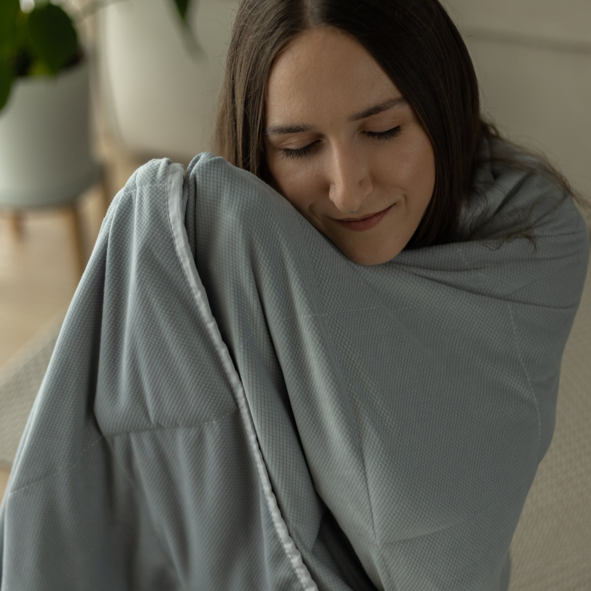 Couverture lestée pour le yoga et la méditation